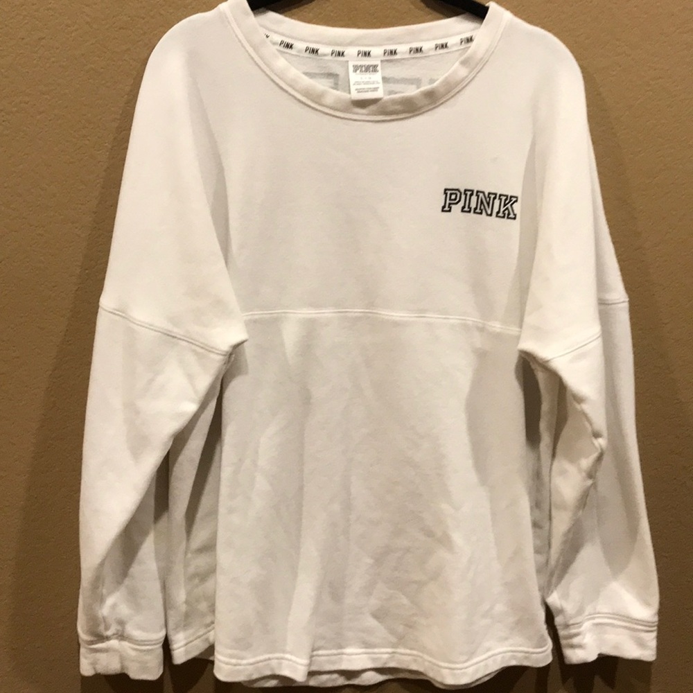 Cream Victoria Secret Pink Sweatshirt